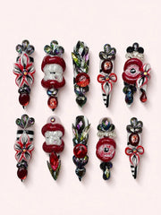 Velvet Eclipse handmade NOCTURNA press-on nail set - product image 1