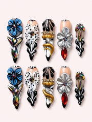 Black Moon handmade NOCTURNA press-on nail set - product image 1