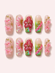 Blossom Nectar handmade Magical Garden press-on nail set - product image 1