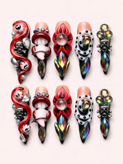 Afterdark Bloom handmade NOCTURNA press-on nail set - product image 1