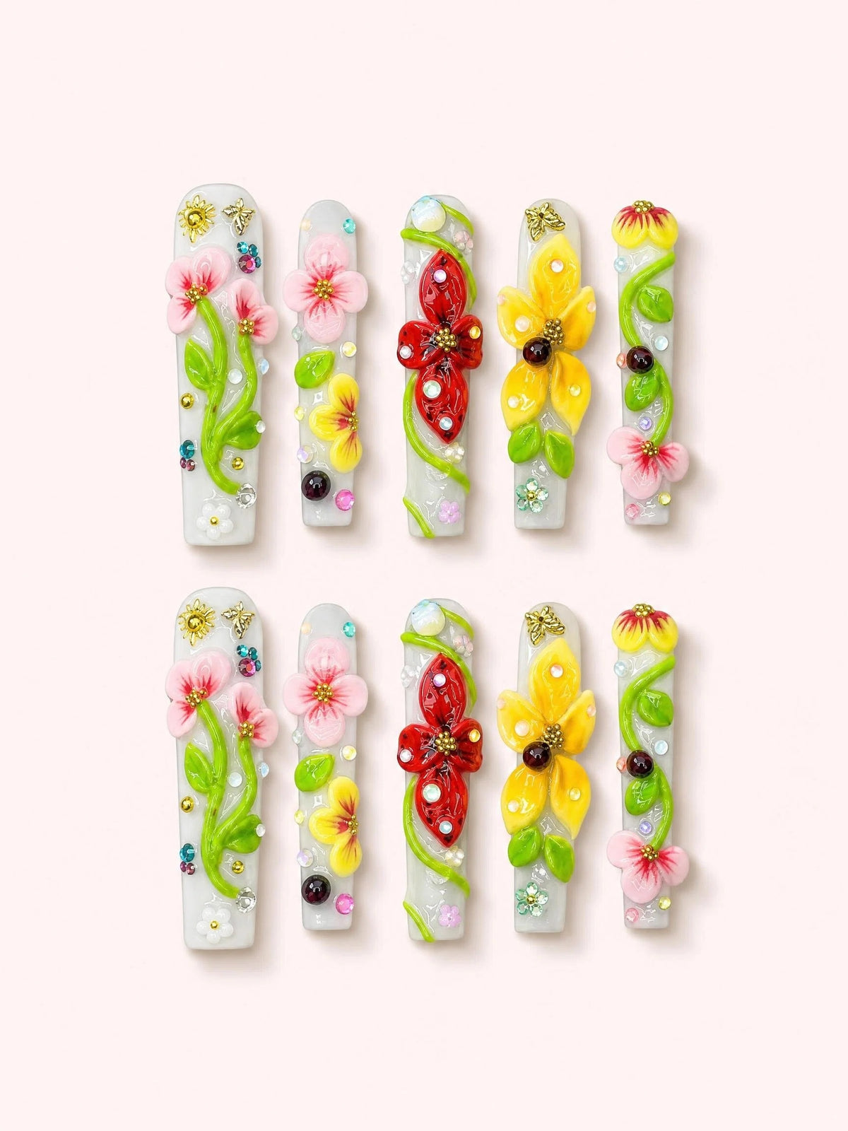 Orchard Spark long square press-on nails product view
